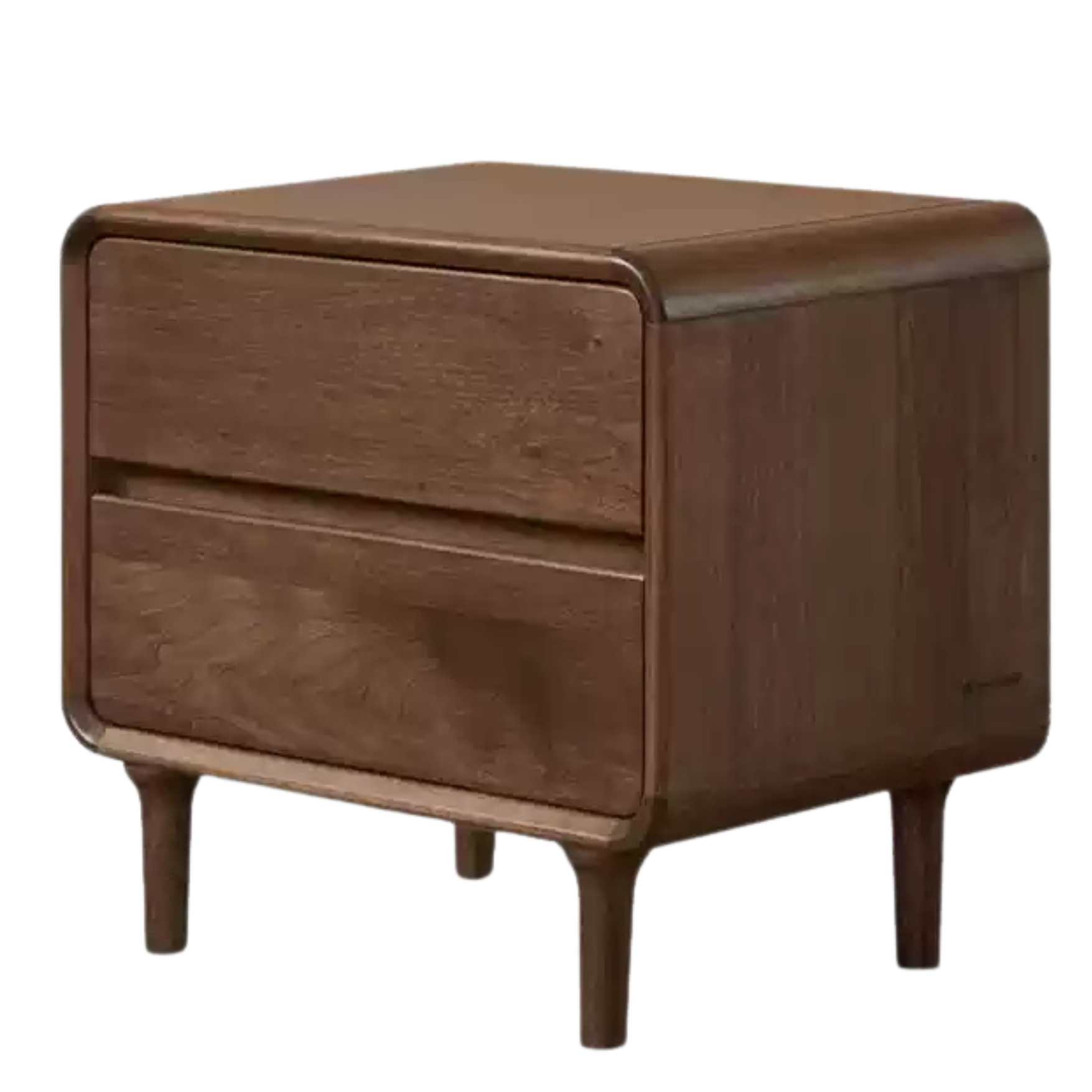 Black Walnut, Caluswood Solid Wood Minimalist nightstand: