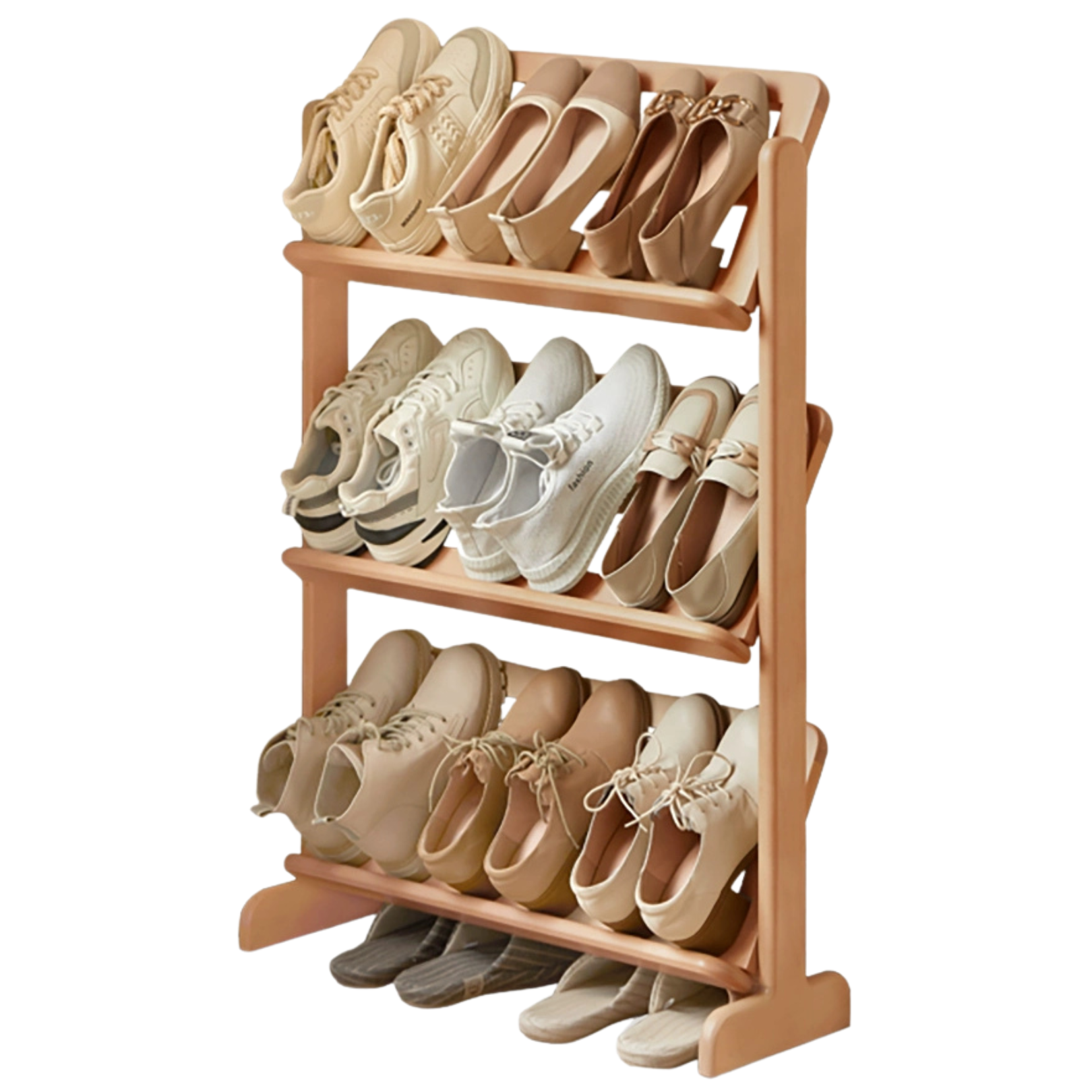 Birch, Beech Solid Wood Multi-Layer Ultra-Thin Shoe racks