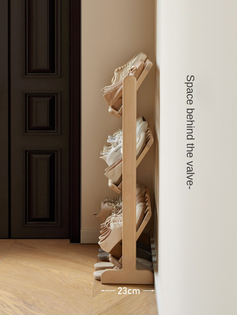 solid wood shoe rack home door multi-layer ultra-thin shoe cabinet ...