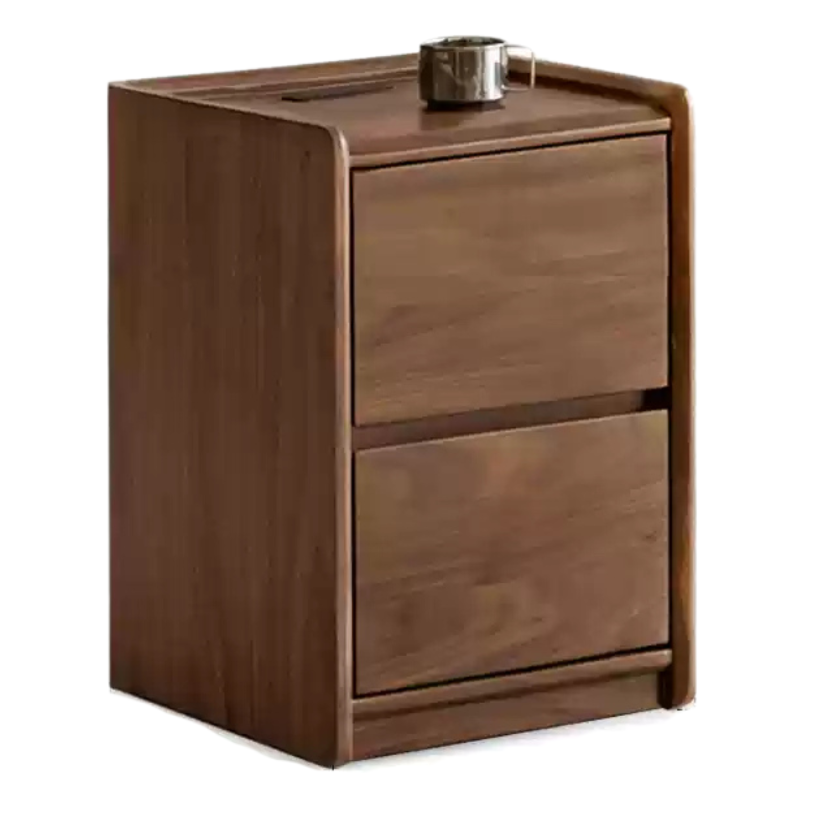 Black Walnut solid wood Nightstand: