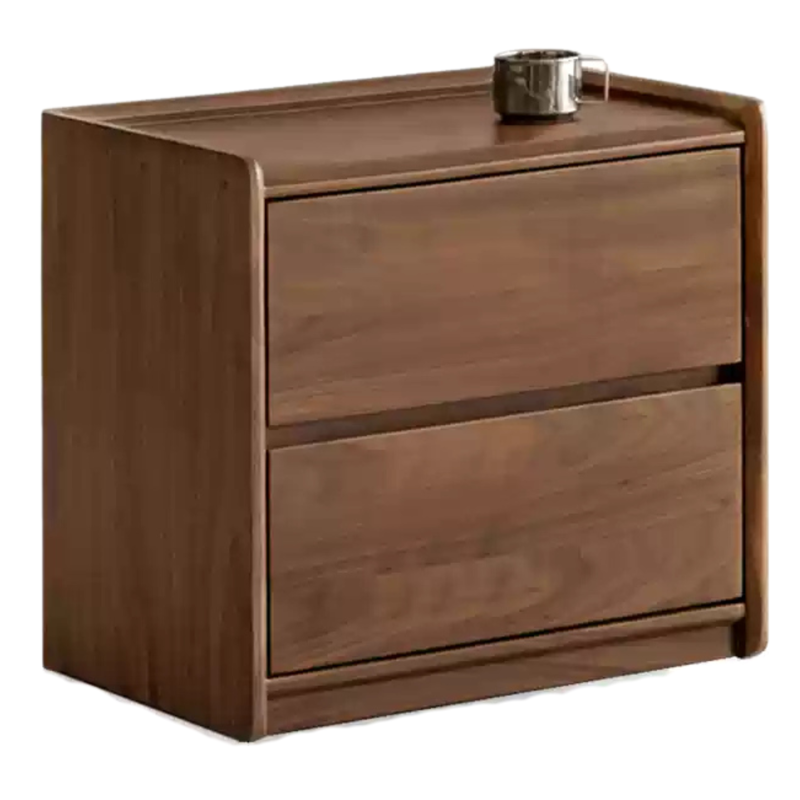 Black Walnut solid wood Nightstand: