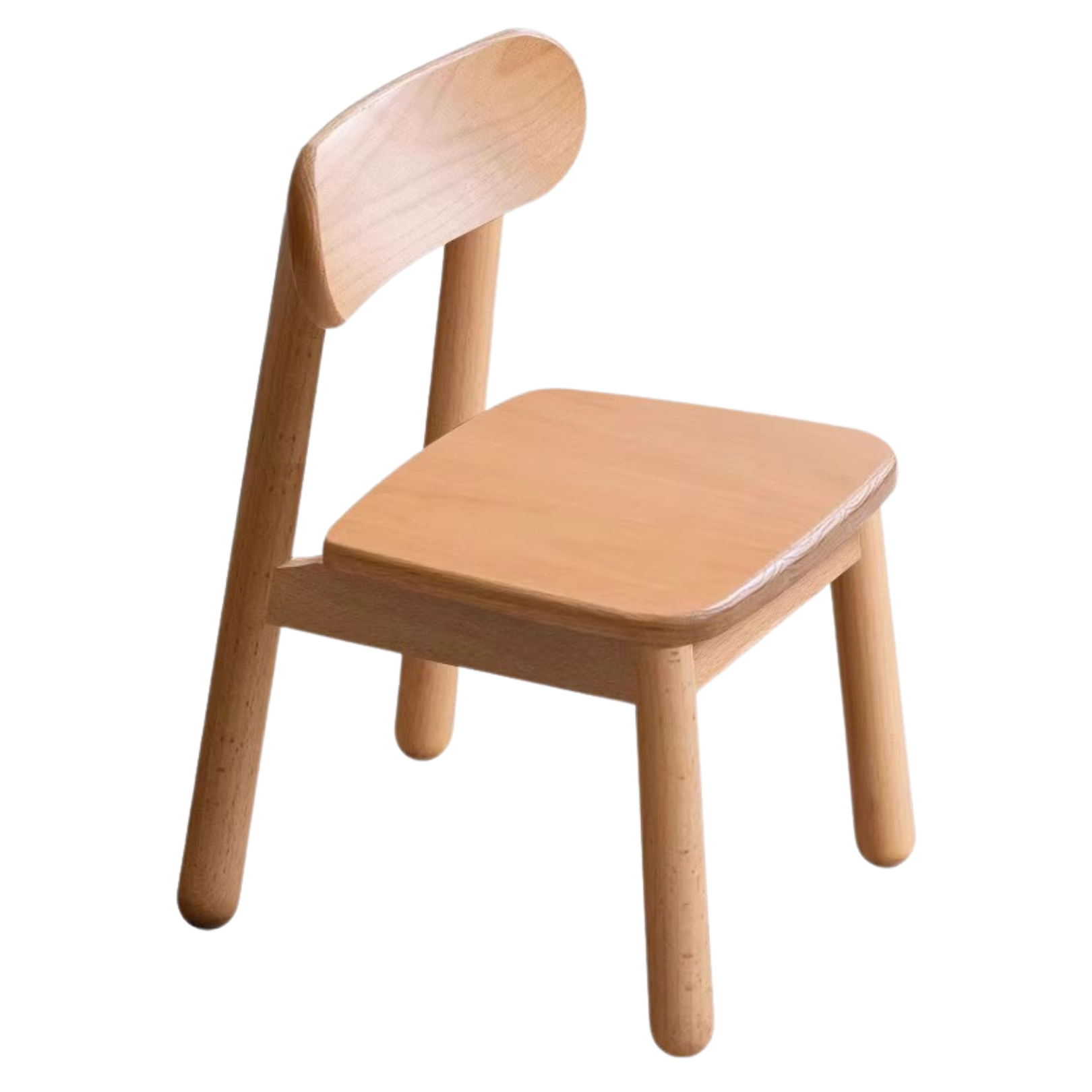 Oak, Beech Solid Wood Kids Small Chair