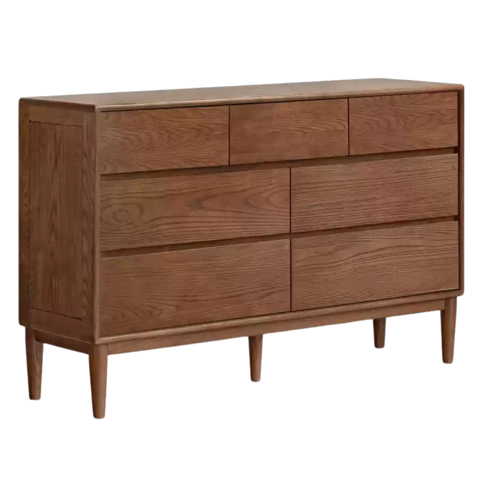 Black Walnut, Ash Solid Wood chest of drawers