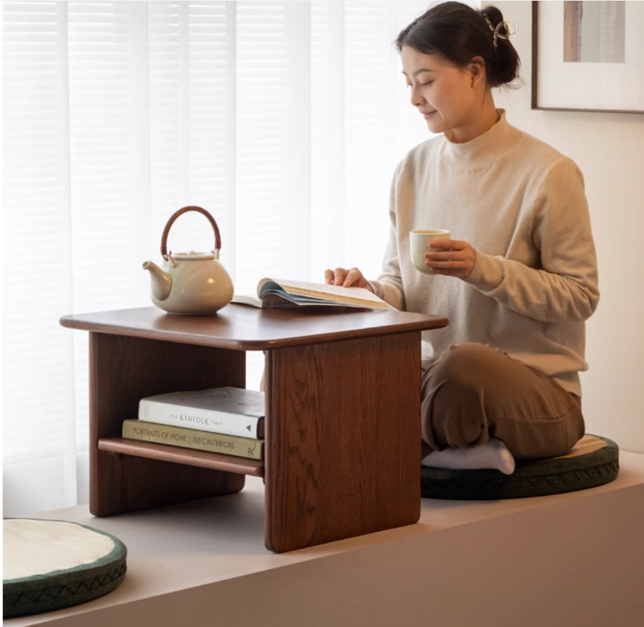 Oak Solid Wood Square Tea Table