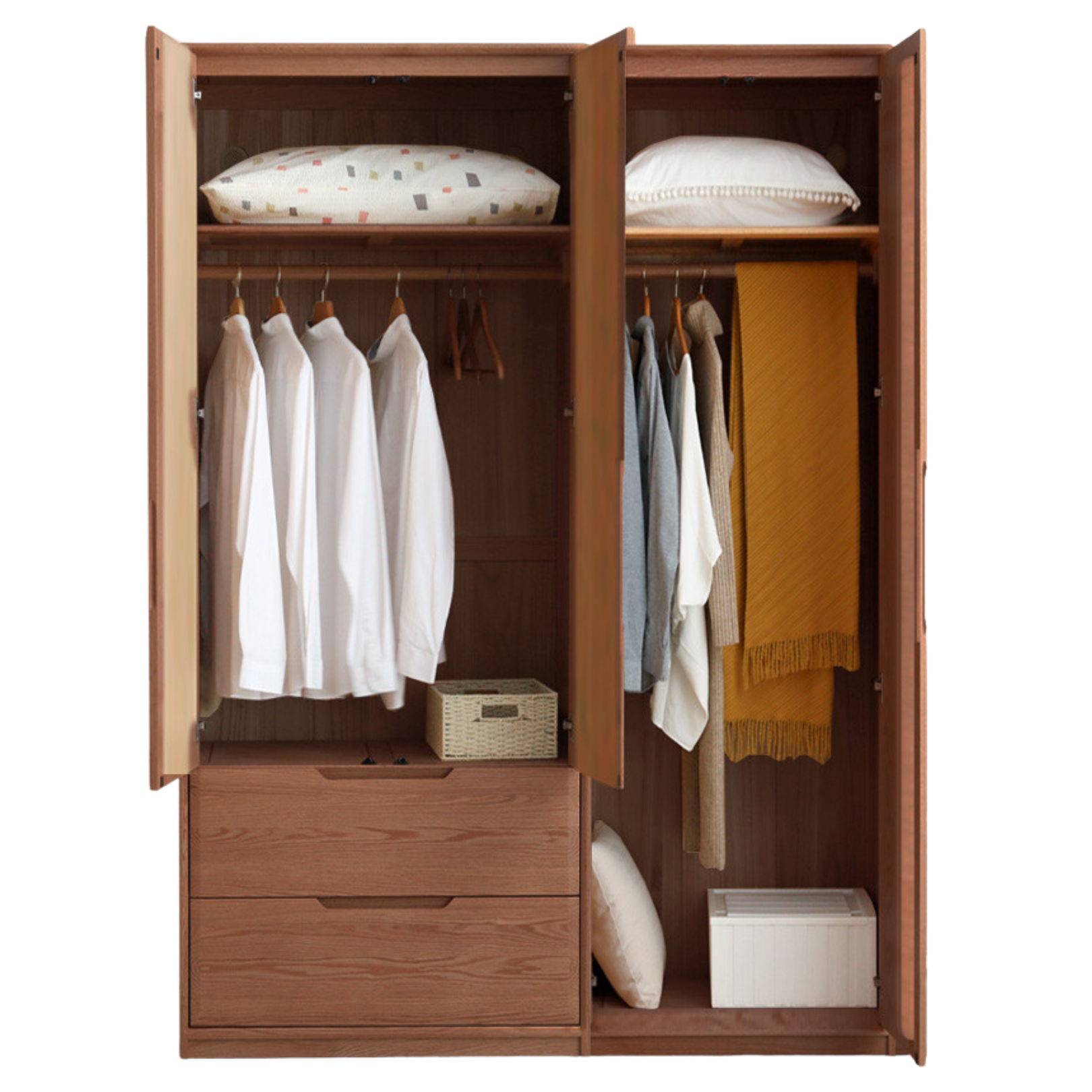 Ash solid wood wardrobe modern::