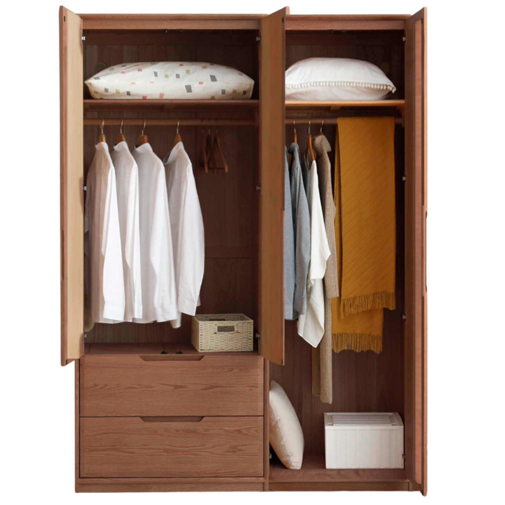 Ash solid wood wardrobe modern::