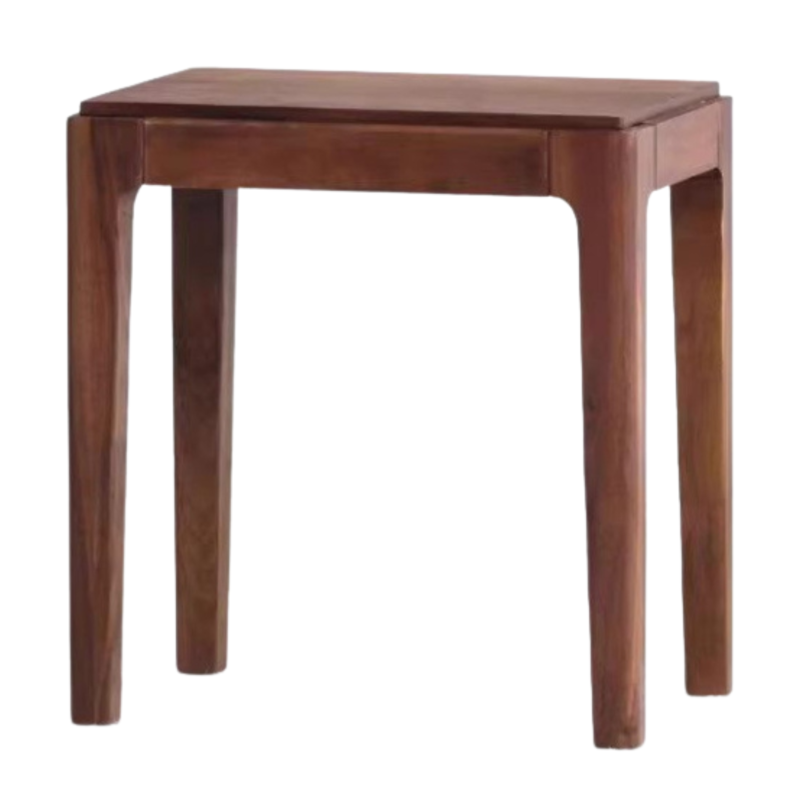 Black Walnut Solid Wood Square Nordic Makeup Stool