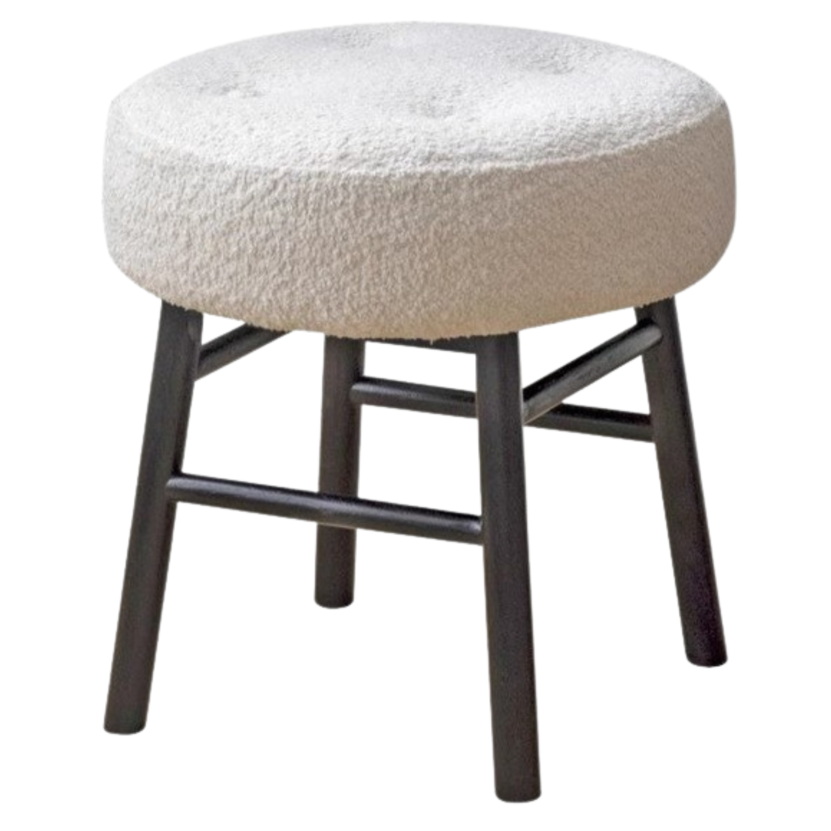 Solid Wood Makeup stool Imitation sherpa