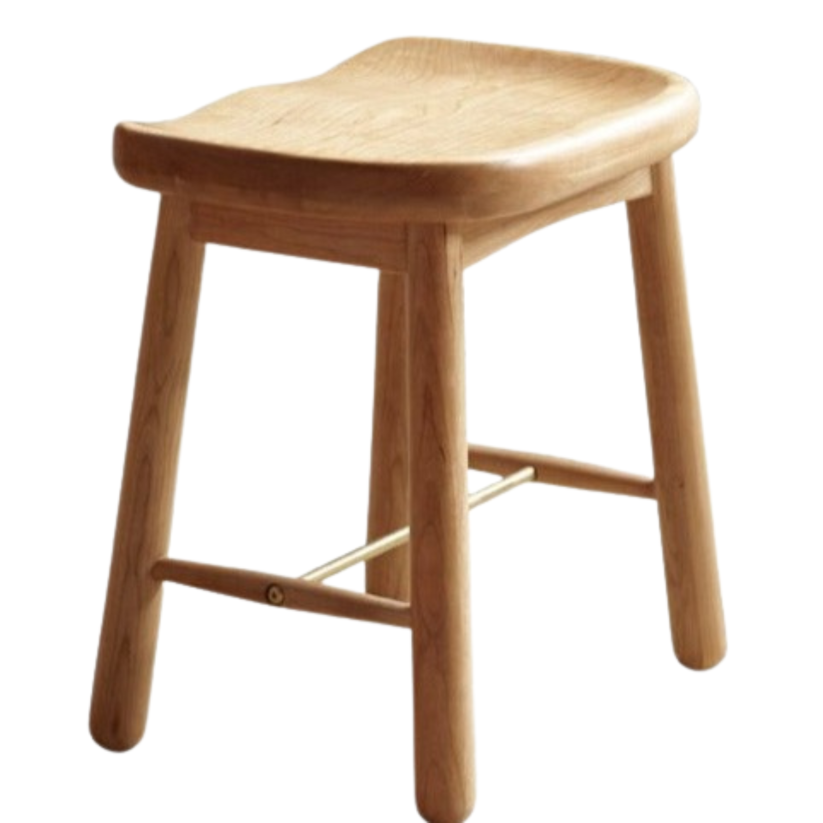 Cherry wood, Oak makeup stool: