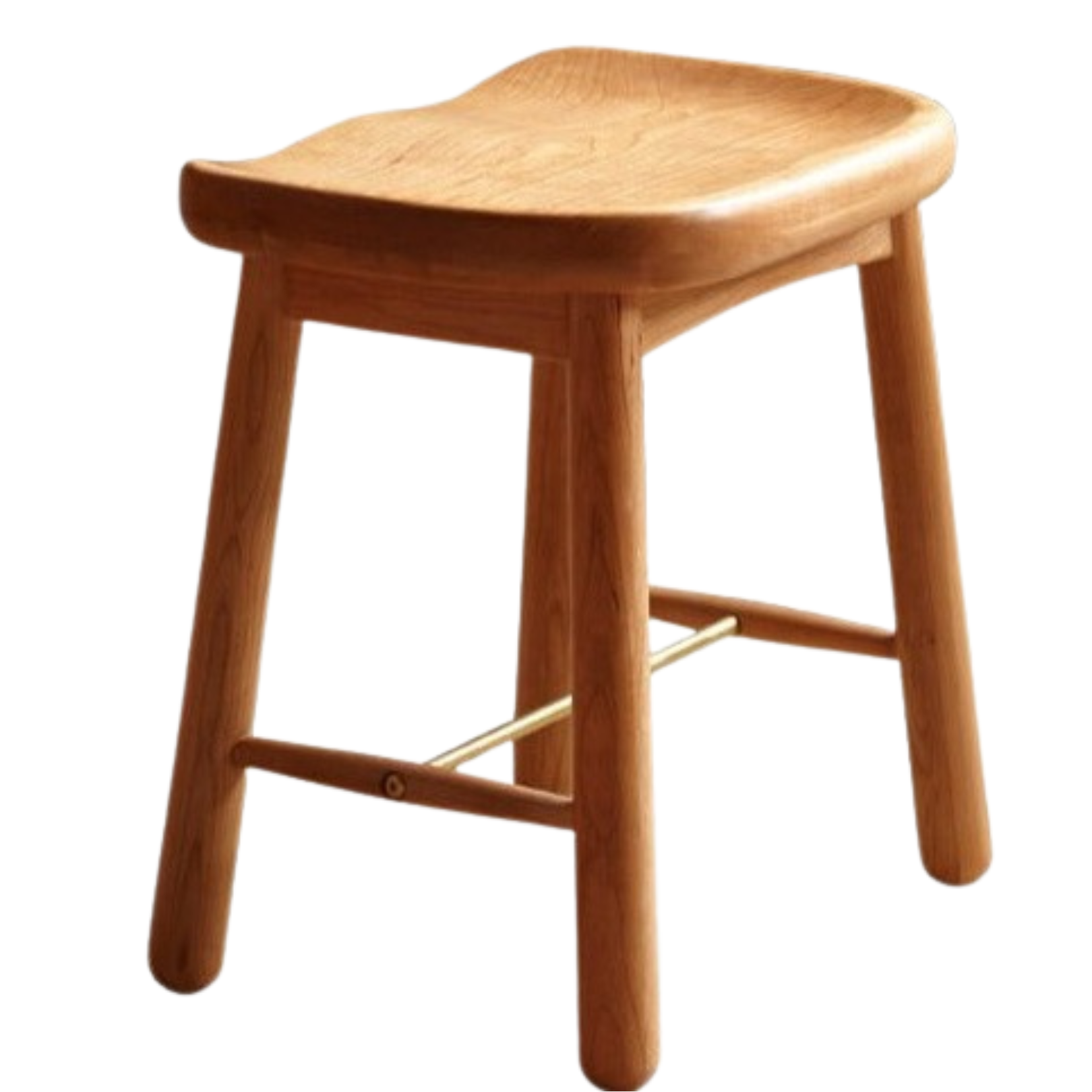 Cherry wood, Oak makeup stool: