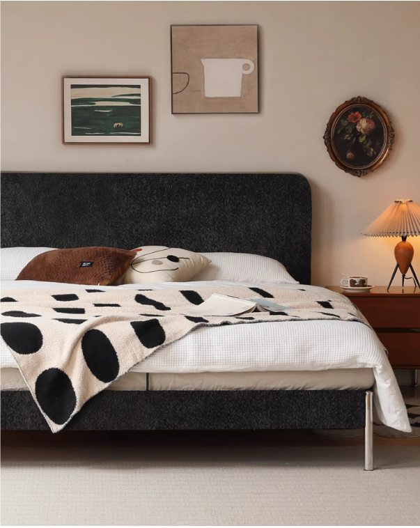 Fabric Bed Bauhaus Style Soft Bed
