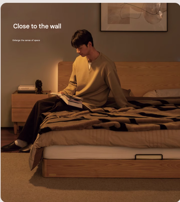 Ash Solid Wood Multi functional Suspended Bed