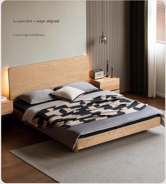 Ash Solid Wood Multi functional Suspended Bed