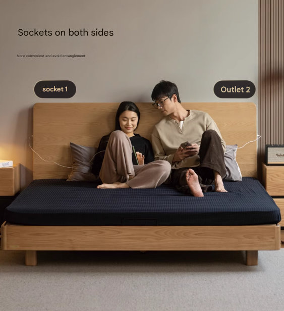 Ash Solid Wood Multi functional Suspended Bed