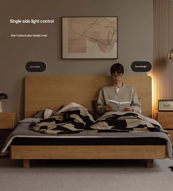 Ash Solid Wood Multi functional Suspended Bed