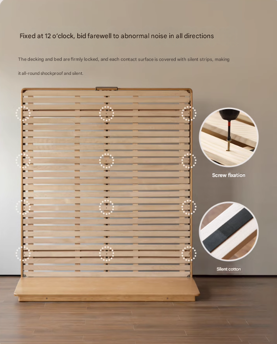 Ash Solid Wood Multi functional Suspended Bed