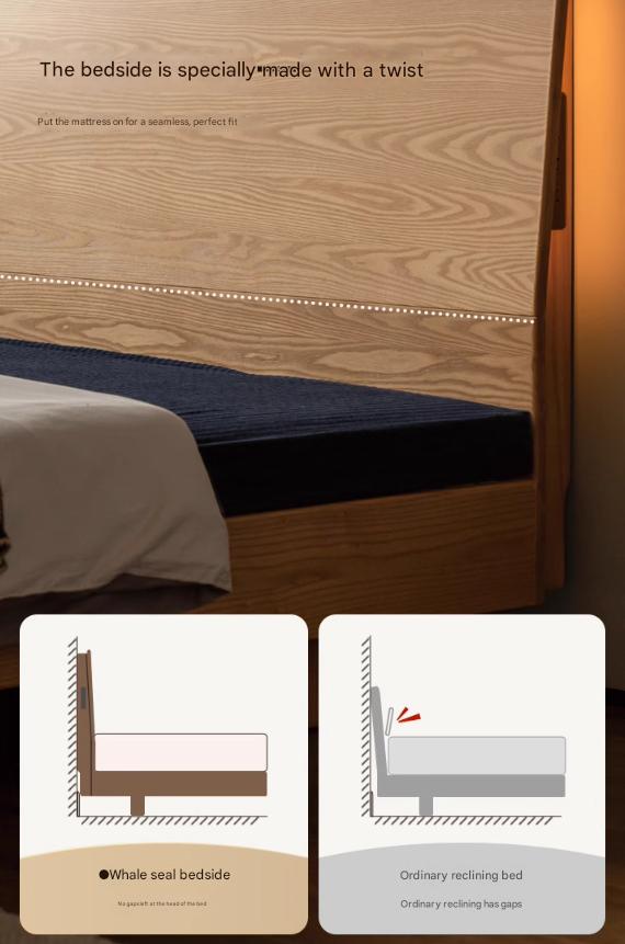 Ash Solid Wood Multi functional Suspended Bed