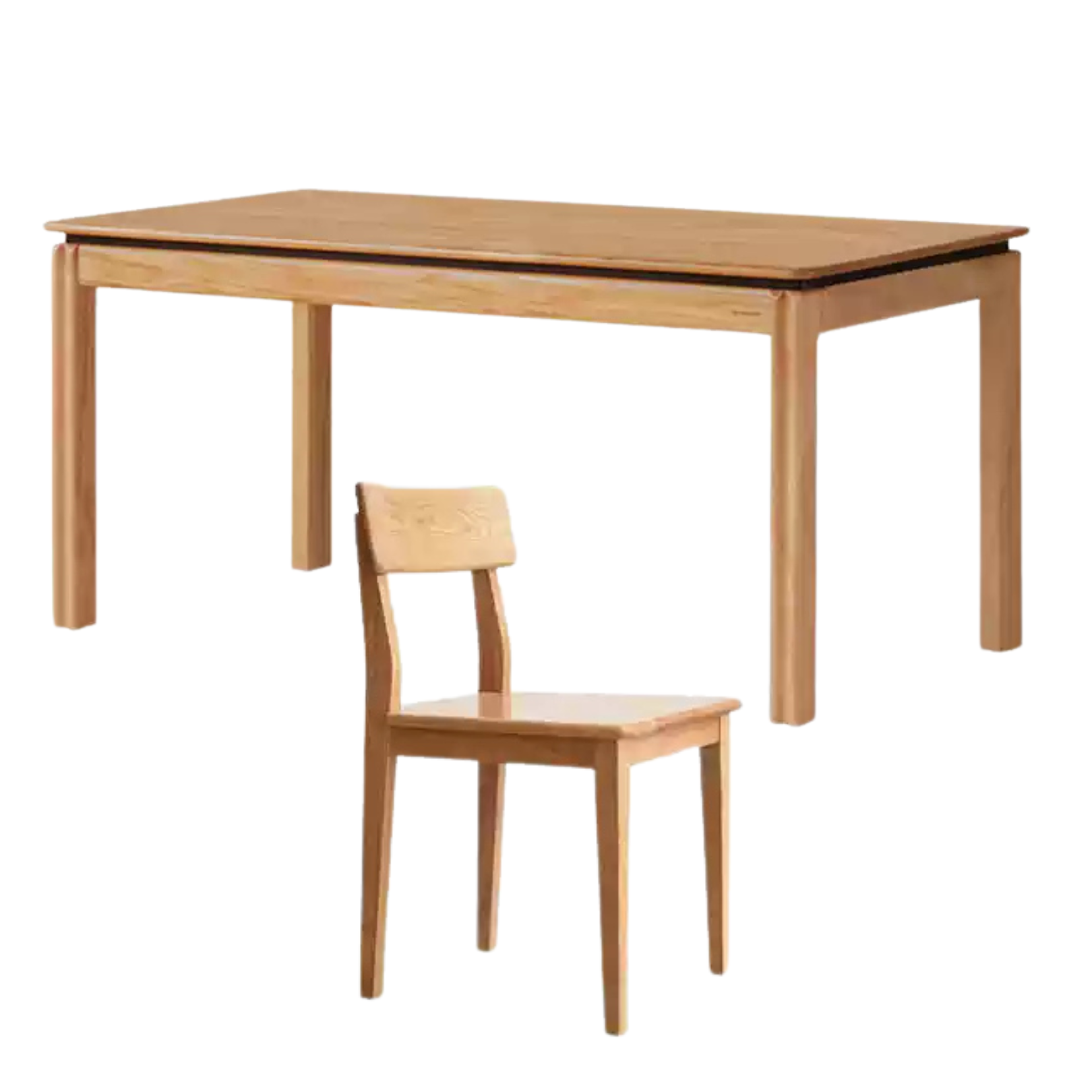 Oak Solid Wood Modern Dining Table