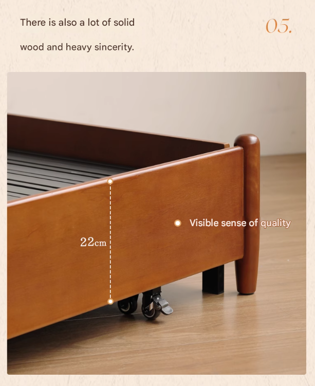 Poplar Solid Wood Telescopic French Vintage Sitting and Sleeping Dual purpose Sofa