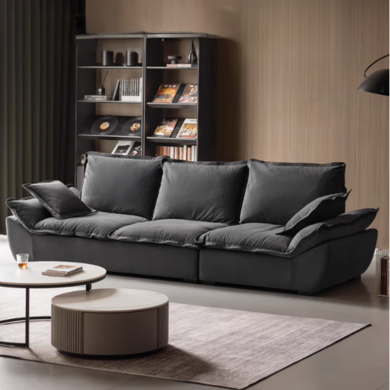 Fabric Coastal-style scratch-resistant sofa