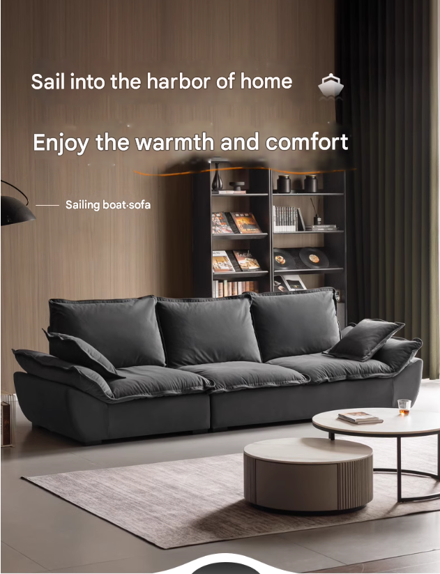 Fabric Coastal-style scratch-resistant sofa