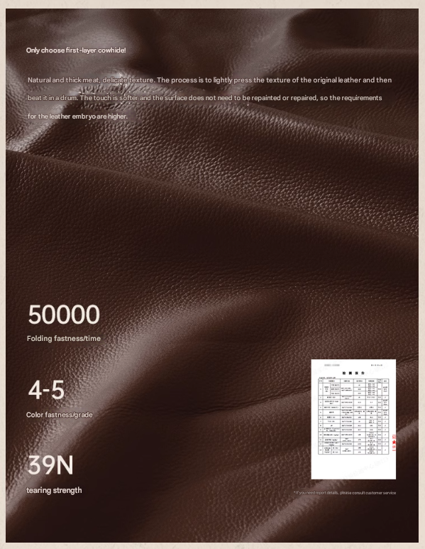 Genuine Leather American Retro High Back Sofa