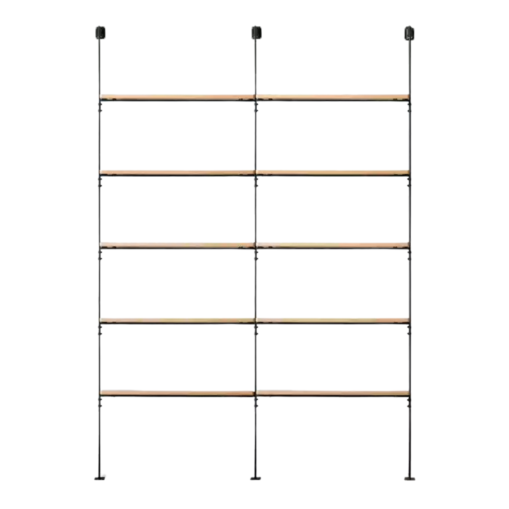 Oak Solid Wood Industrial Style Multi-layer Storage Rack