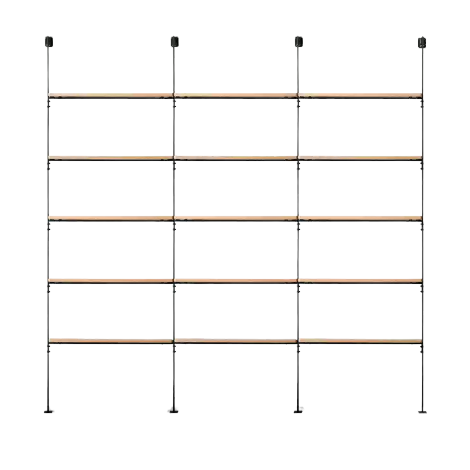Oak Solid Wood Industrial Style Multi-layer Storage Rack