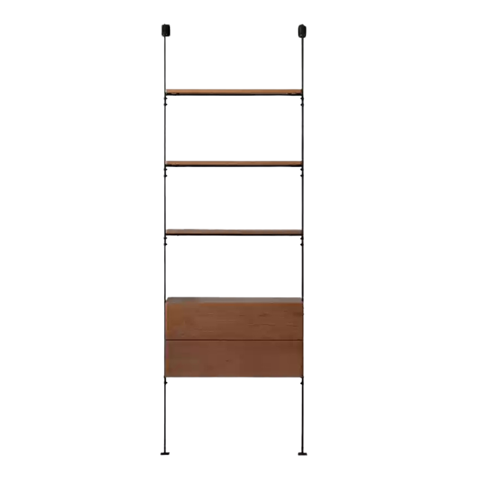Oak Solid Wood Industrial Style Multi-layer Storage Rack