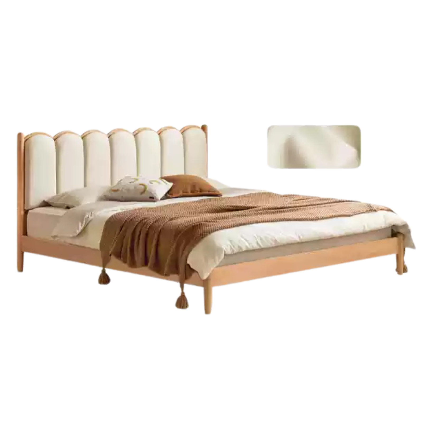 Oak Solid wood dream house soft bed