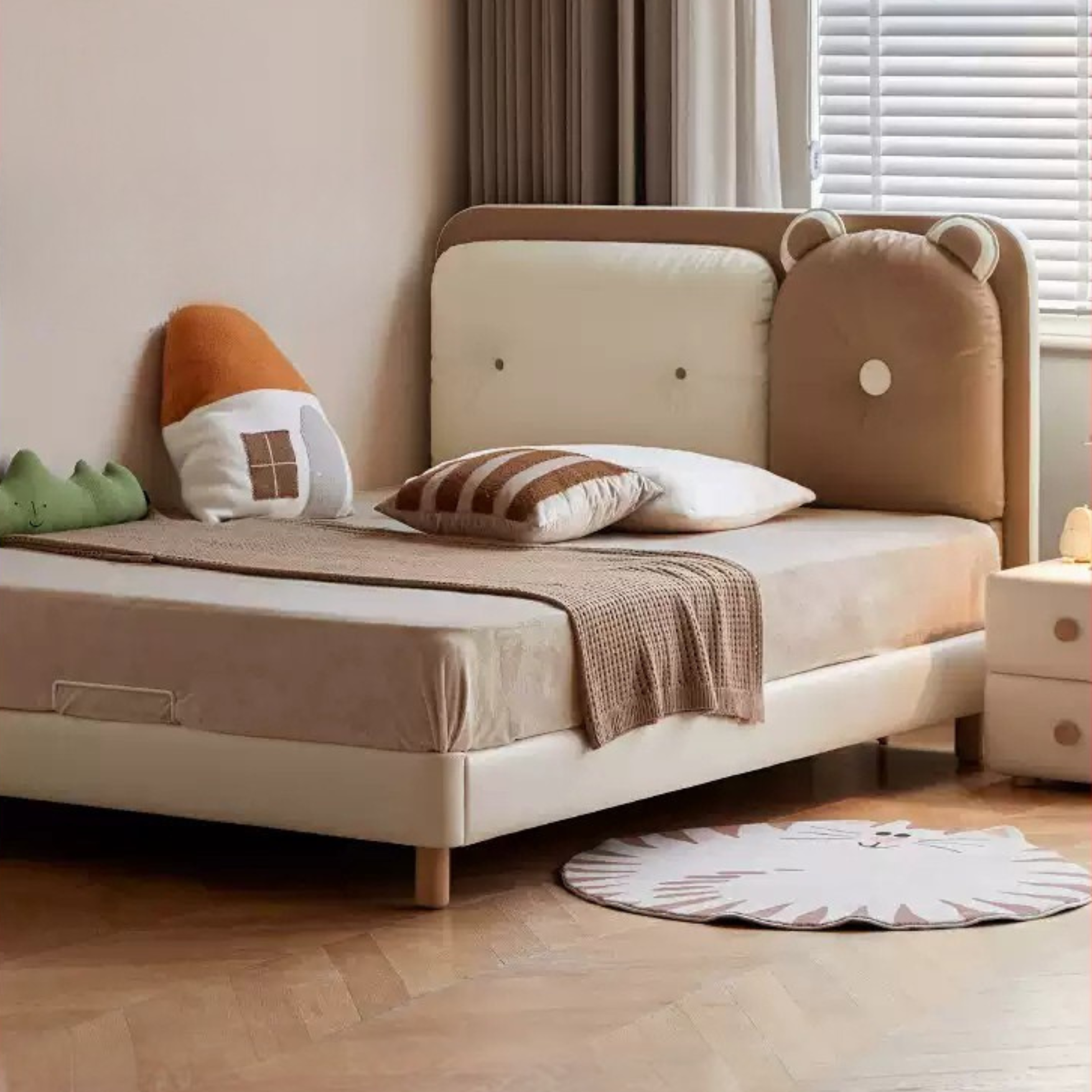 Organic Leather Children's Soft Bag Boy and Girl Bed