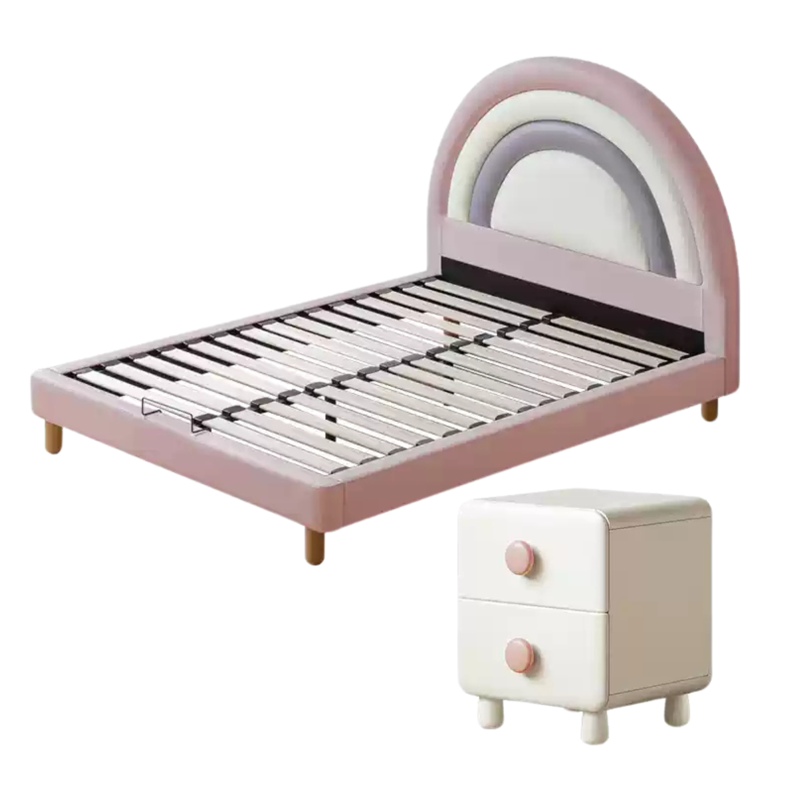 Organic leather Children's Soft Rainbow Bed