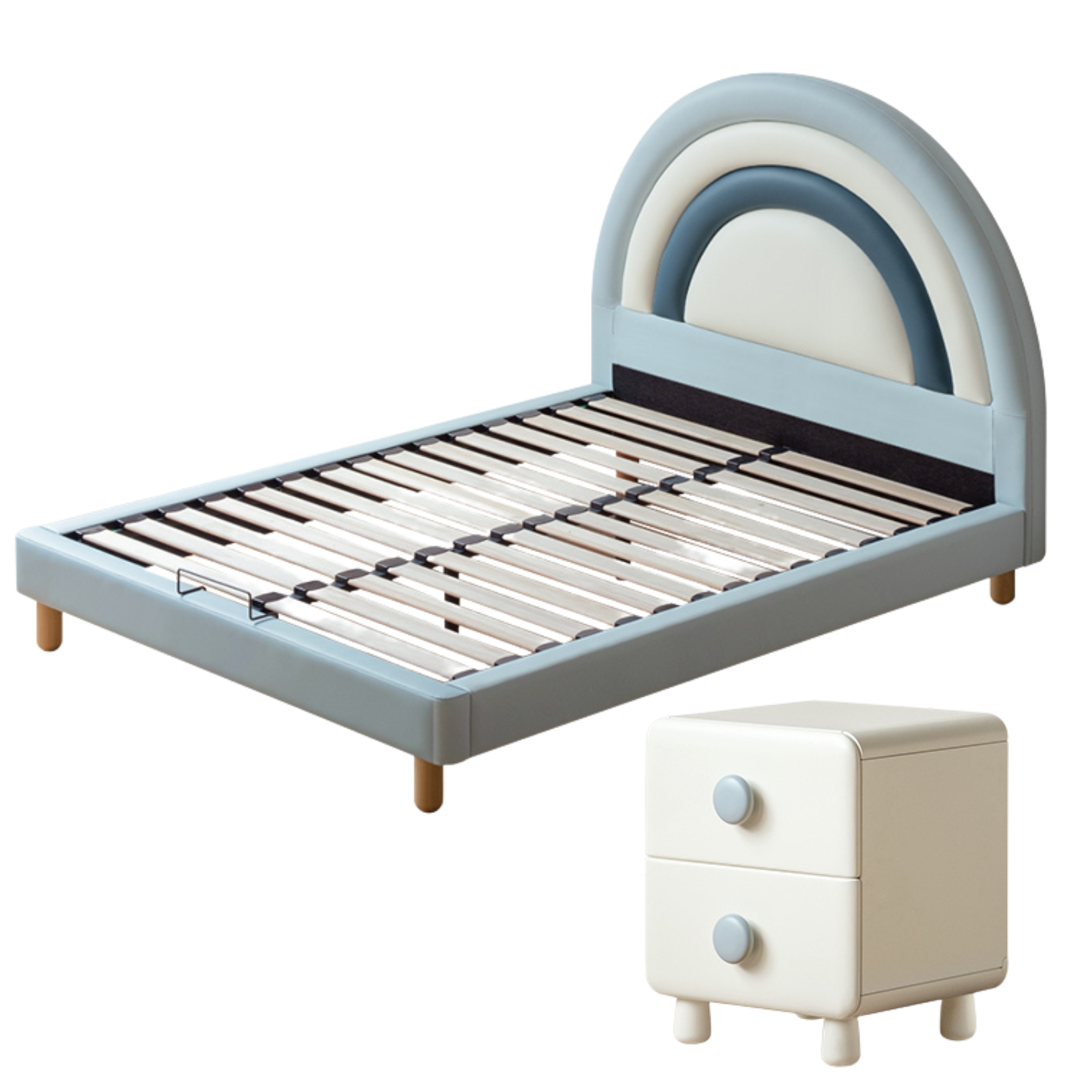 Organic leather Children's Soft Rainbow Bed