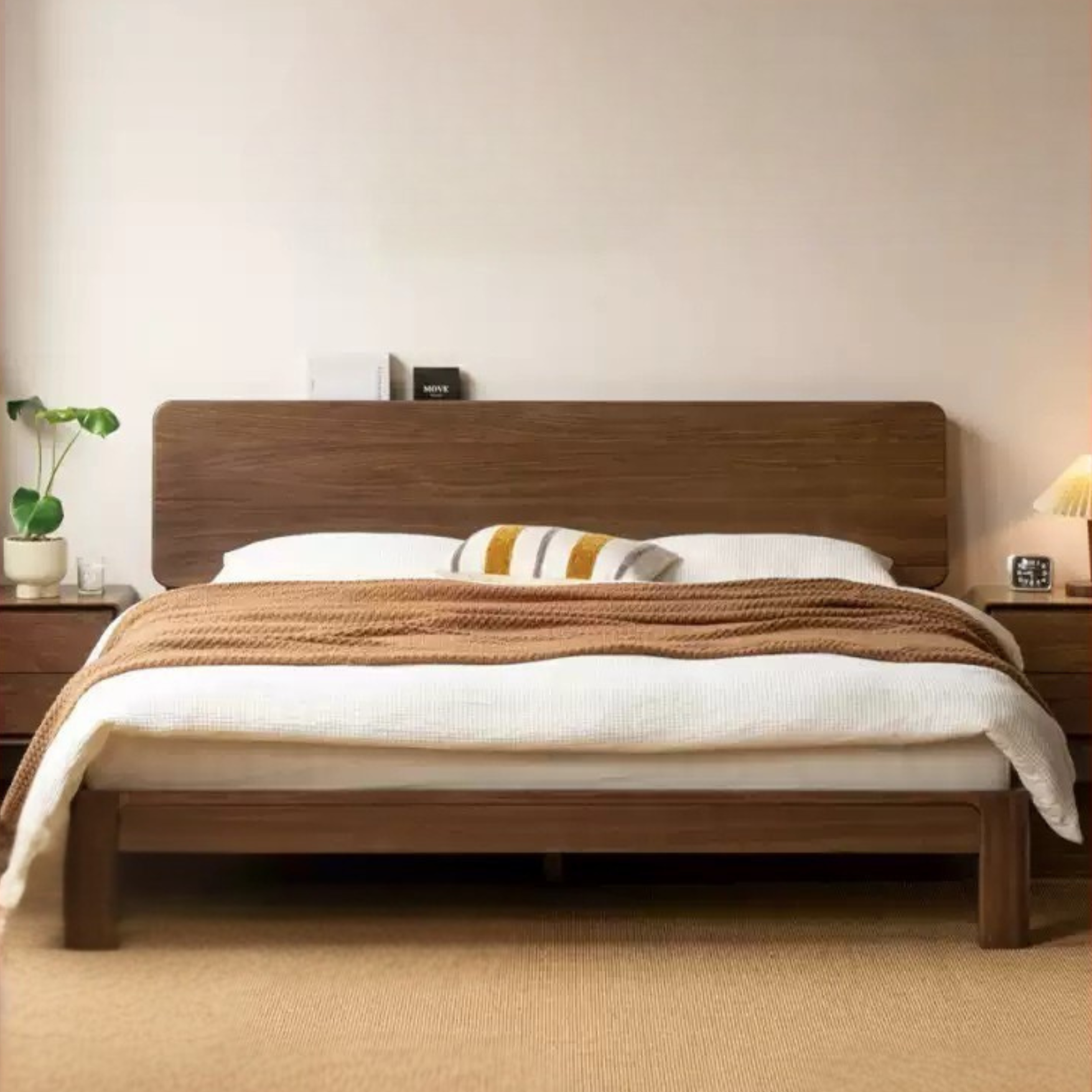 Black Walnut solid wood Bed