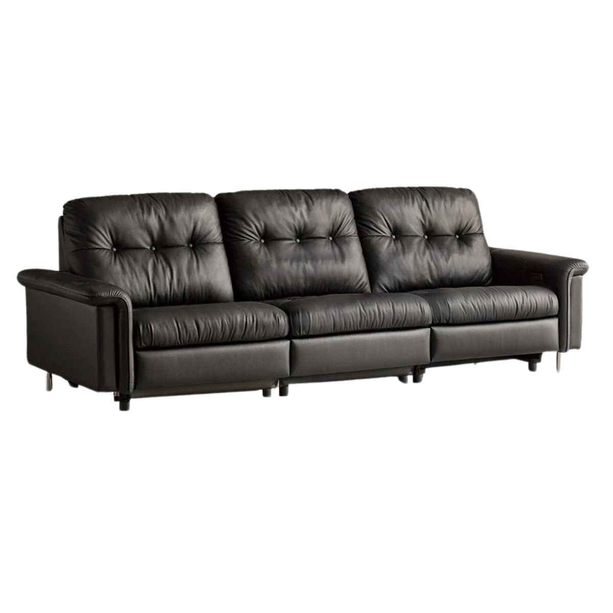 Genuine Leather Zero-Wall Power Recliner Sofa