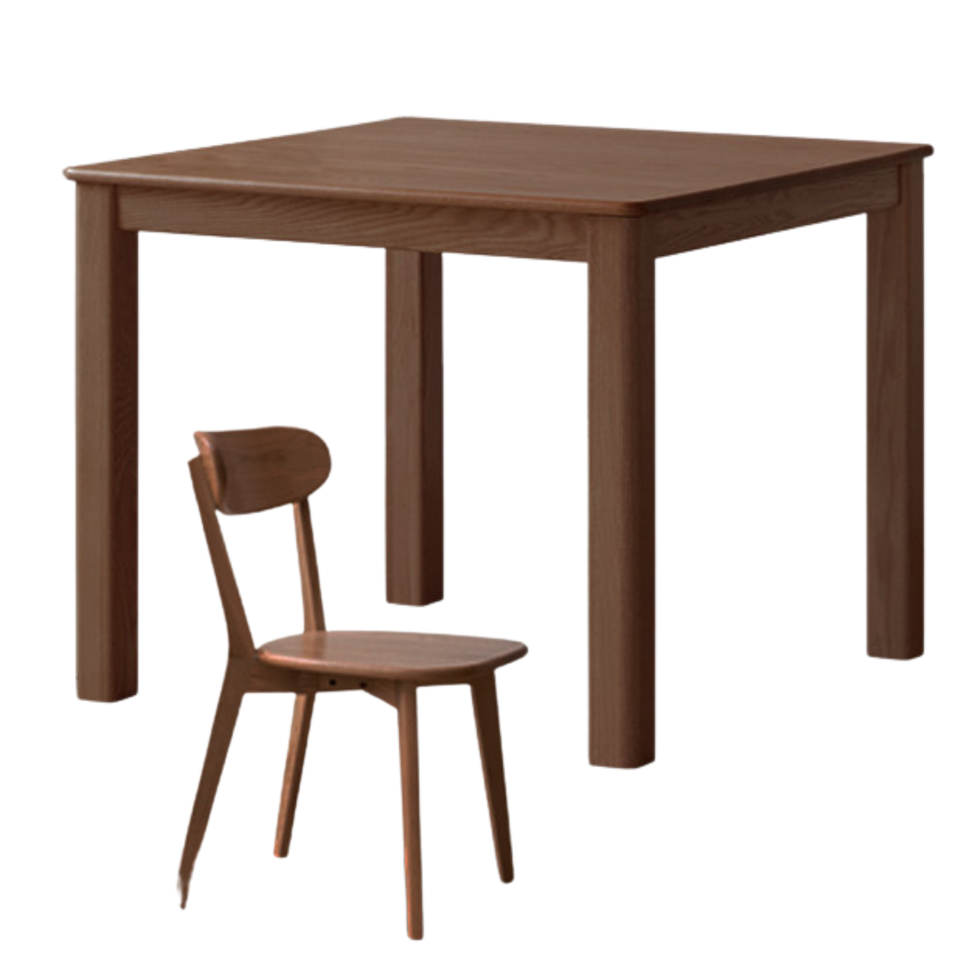 Oak Solid Wood Square Dining Table