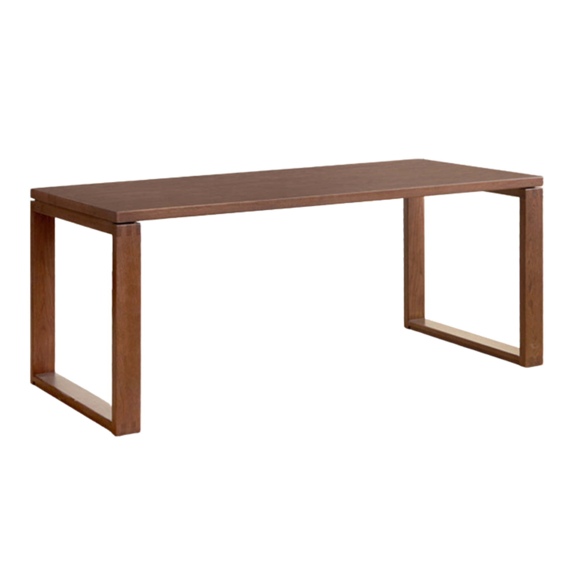 Black Walnut, Oak Solid Wood Long Dining Table
