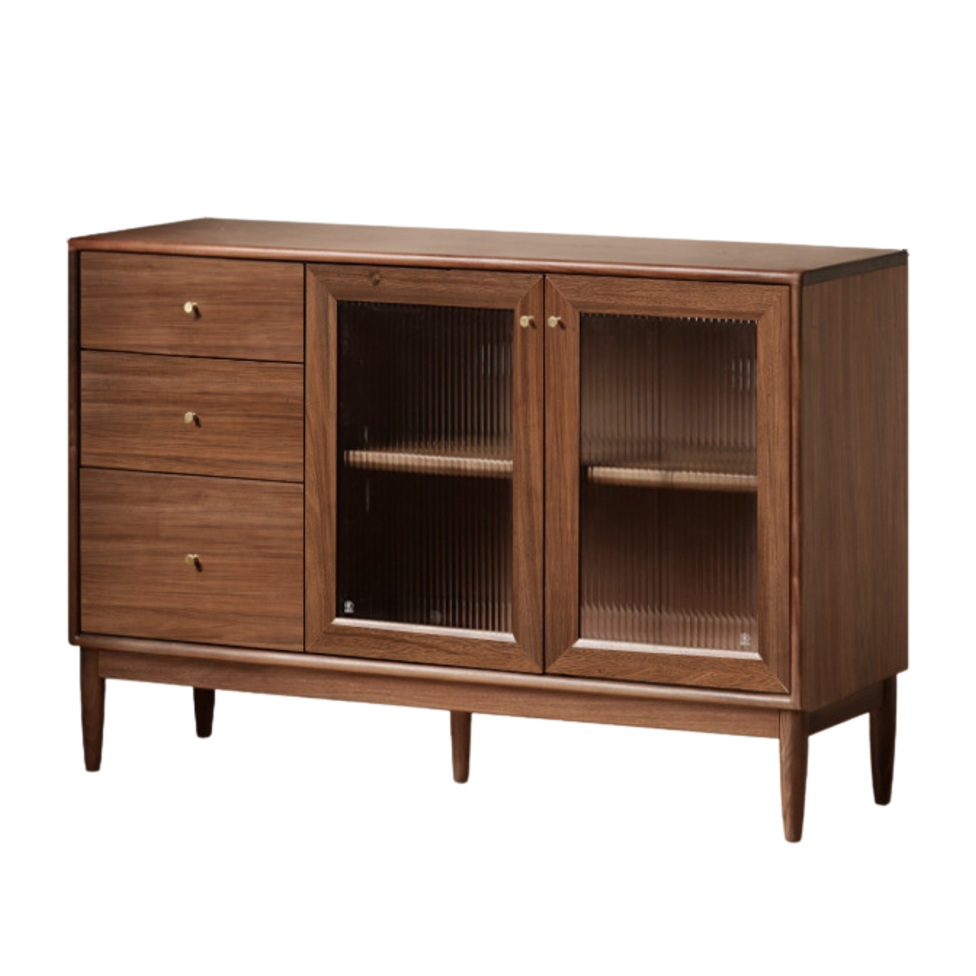 Black Walnut , South American Walnut Solid Wood Sideboard, Buffet Cabinet
