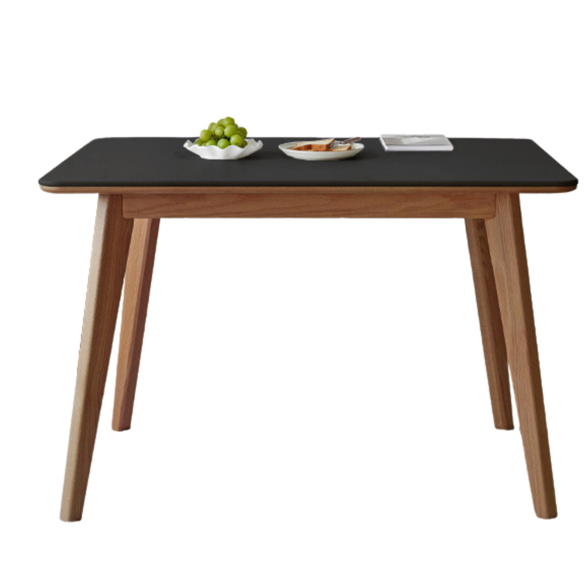 Ash, Oak Solid Wood Modern Rock Plate Dining Table