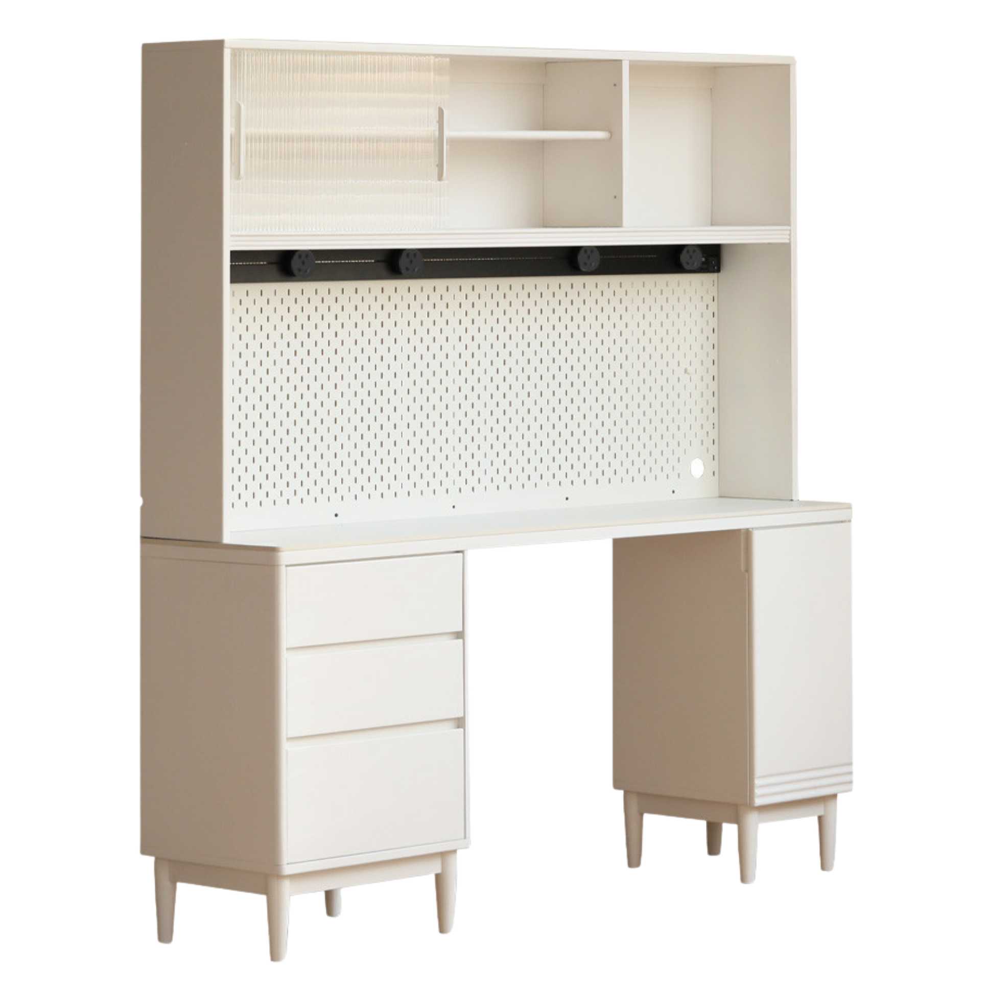 Poplar Solid Wood, Solid RubberWood Multifunctional High Rock Plate Dining Sideboard