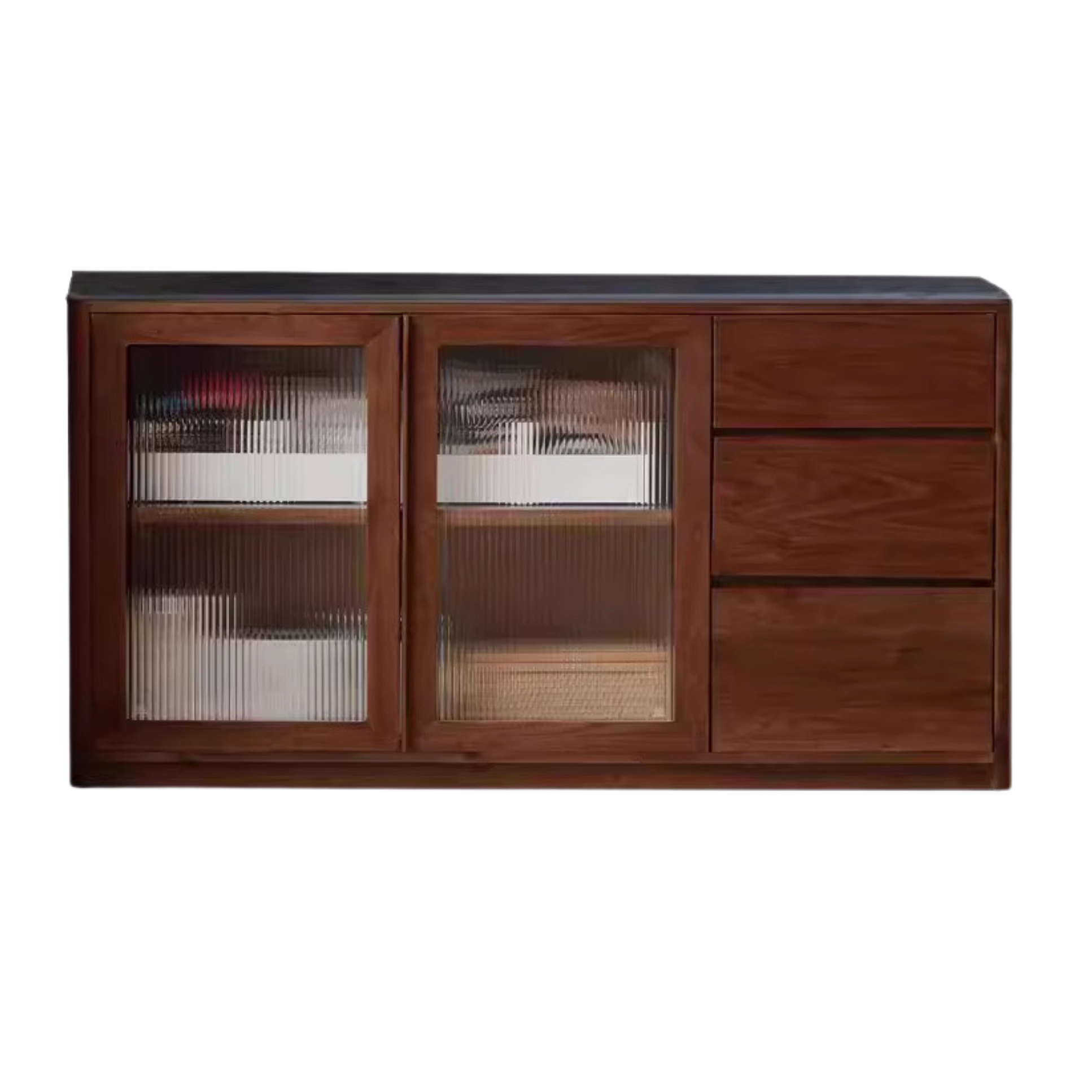 Sandalwood, Black Walnut, Ash Solid Wood Sideboard Hole Storage