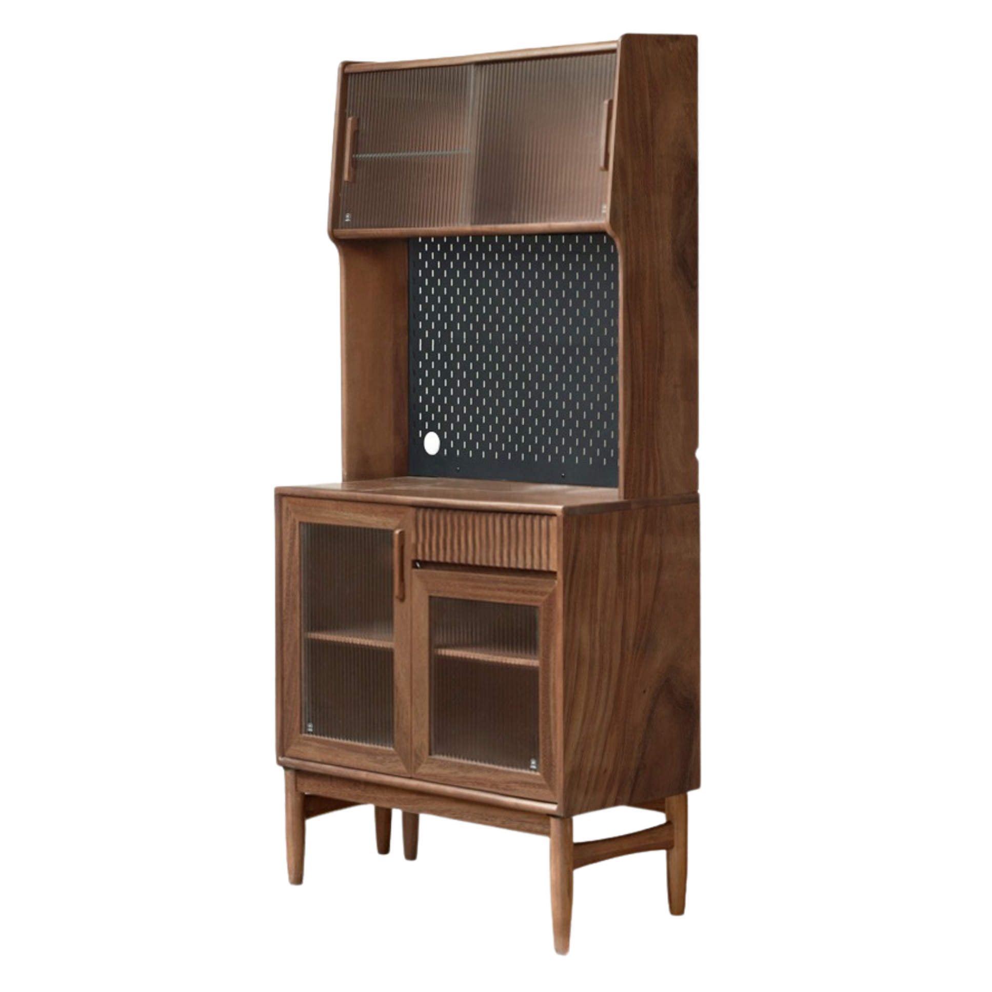 Oak, Black Walnut, South American Walnut, Solid Longan Hardwood, Red Zebrawood Solid Wood Light Luxury Sideboard