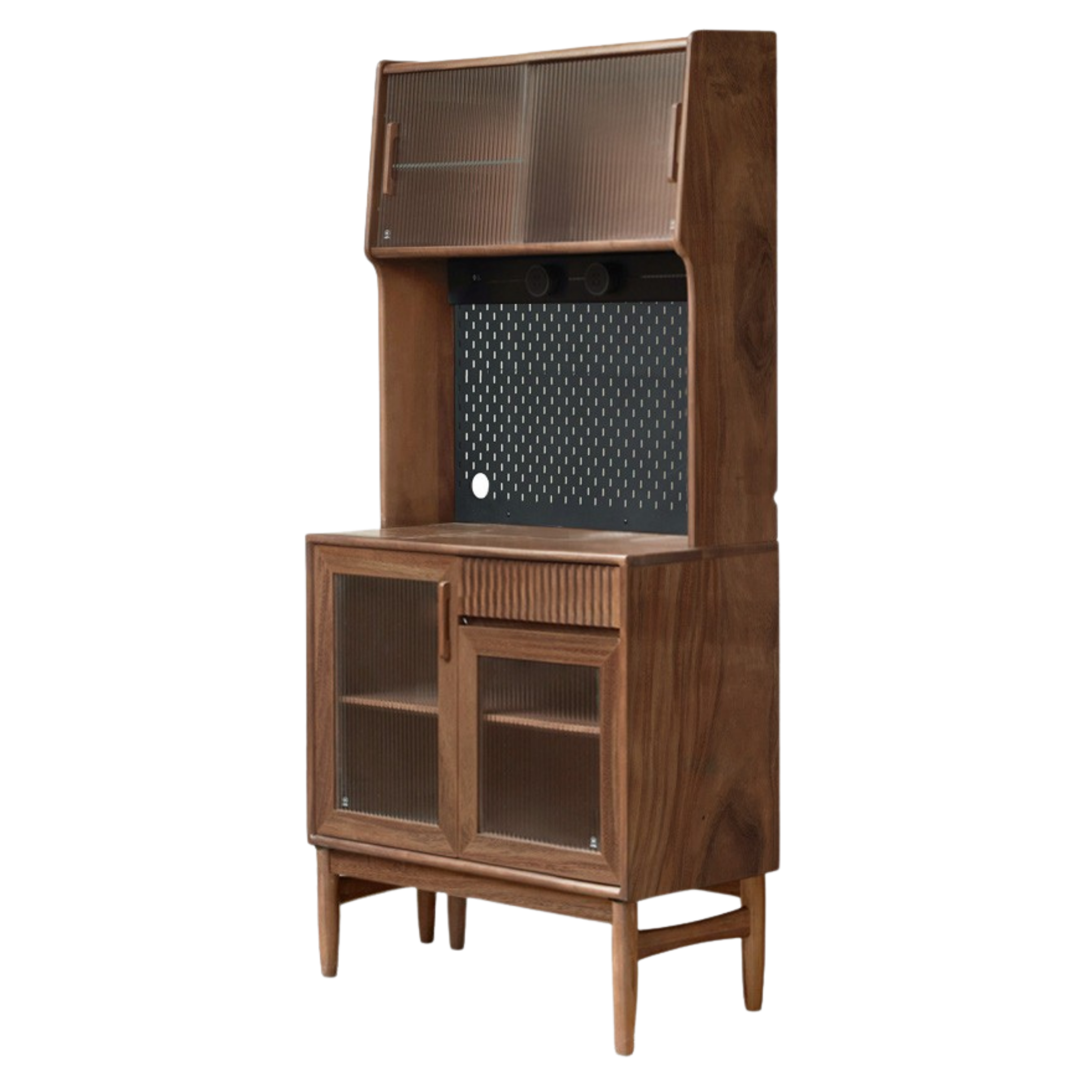 Oak, Black Walnut, South American Walnut, Solid Longan Hardwood, Red Zebrawood Solid Wood Light Luxury Sideboard