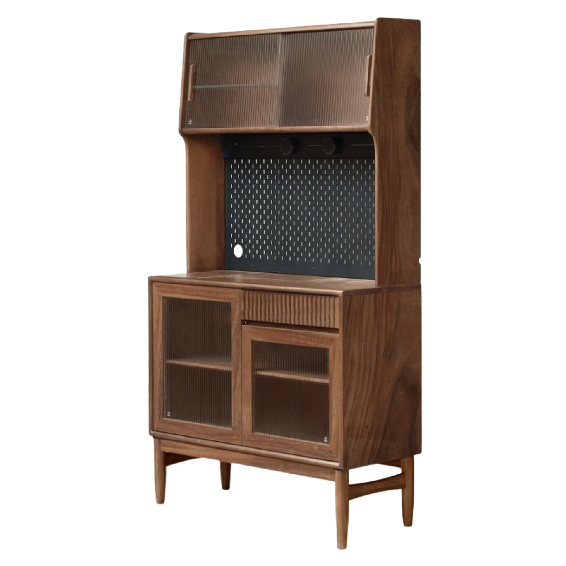 Oak, Black Walnut, South American Walnut, Solid Longan Hardwood, Red Zebrawood Solid Wood Light Luxury Sideboard