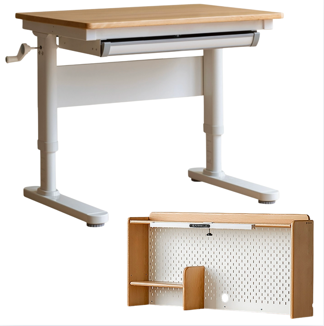 Beech Solid Wood children's Lifting Study Desk
