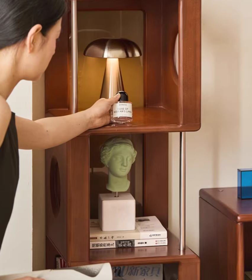 Poplar Solid Wood Antique Style Bookshelf