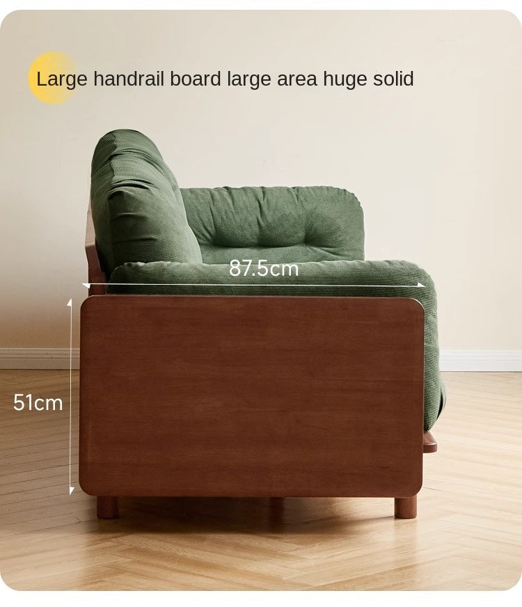 Rubber Solid Wood American Light Luxury Sofa