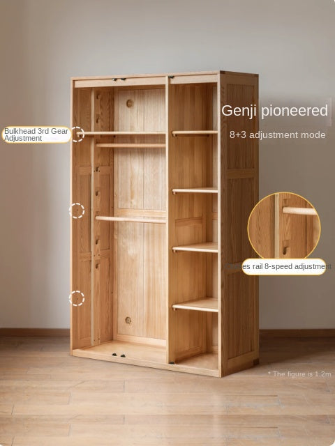 Oak Solid Wood Children's Wardrobe