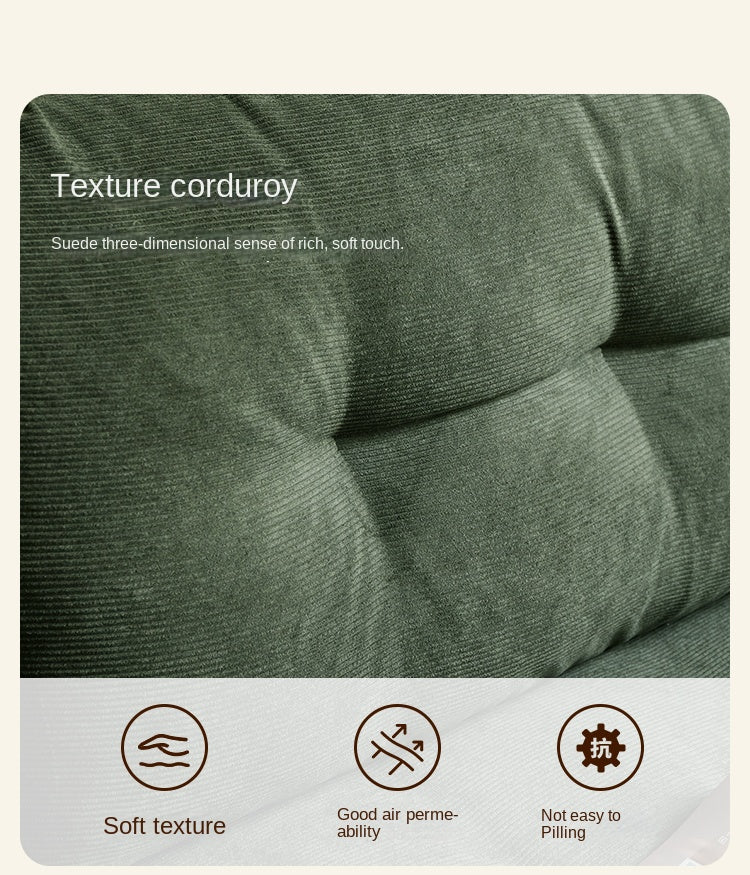 Rubber Solid Wood Fabric Sofa Ancient Style