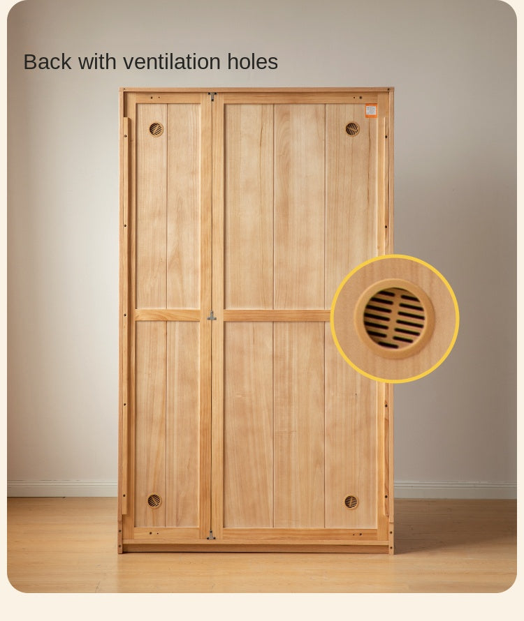 Oak Solid Wood Children's Wardrobe
